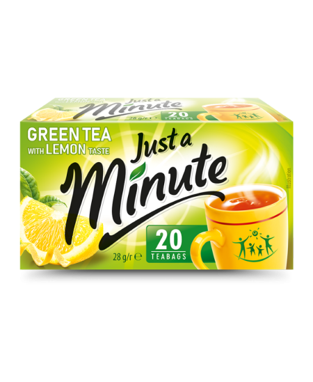Žalioji arbata JUST A MINUTE Lemon, 20 x 1,4g