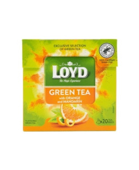 Žalioji arbata LOYD Green Orange&Mandarine, 20 x 1.5g