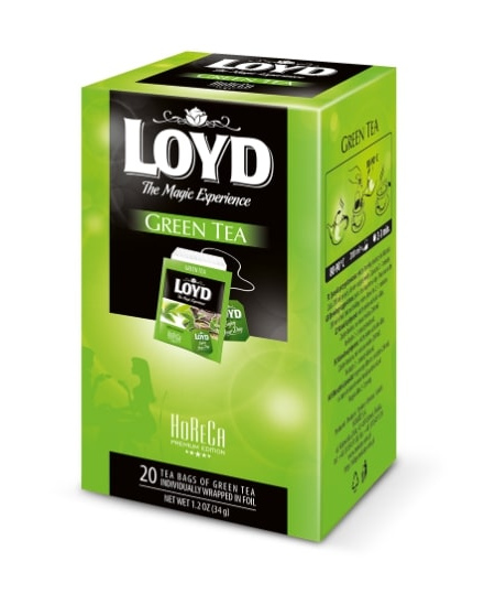 Žalioji arbata LOYD HORECA line, 20 x 1,7g