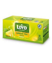 Žalioji arbata LOYD, citrinų skonio, 25 x 1,5 g
