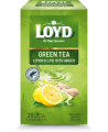 Žalioji arbata LOYD, citrinų-laimų ir imbiero skonio, 20 x 1.7g