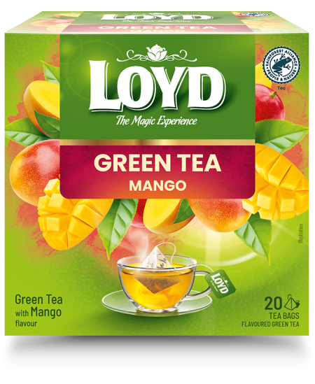 Žalioji arbata LOYD, su mangais, 20 x 2g