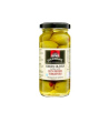 Žaliosios alyvuogės GOURMANTE, įdarytos saulėje džiovintais pomidorais, sūryme, 227 g/127 g