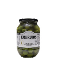 Žaliosios alyvuogės su kauliukais MAESTROS ACEITUNEROS Campo Real, su aliej. ir prieskon. 670/385 g