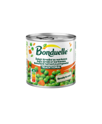 Žirneliai su morkomis kubeliais BONDUELLE, 400 g / 240 g