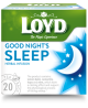 Žolelių arbata LOYD Good Night Sleep, 20 x 2g