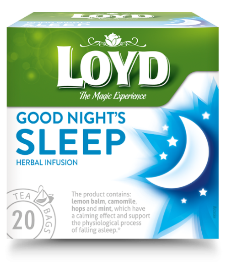 Žolelių arbata LOYD Good Night Sleep, 20 x 2g
