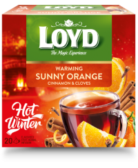 Žolelių ir vaisių arbata LOYD, apelsinų cinamono ir gvazdikėlių skonio, 20 x 2g