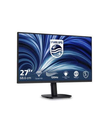 Philips | 27B2N3500/00 | 27 " | IPS | QHD | 16:9 | 120 Hz | 2560 x 1440 pixels | HDMI ports quantity 2 | Black