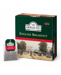 Juodoji arbata AHMAD ENGLISH BREAKFAST, maišeliuose, 100 vnt x 2 g