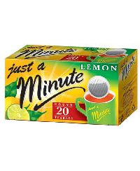 Juodoji arbata JUST A MINUTE Lemon,  20 x 1,4g