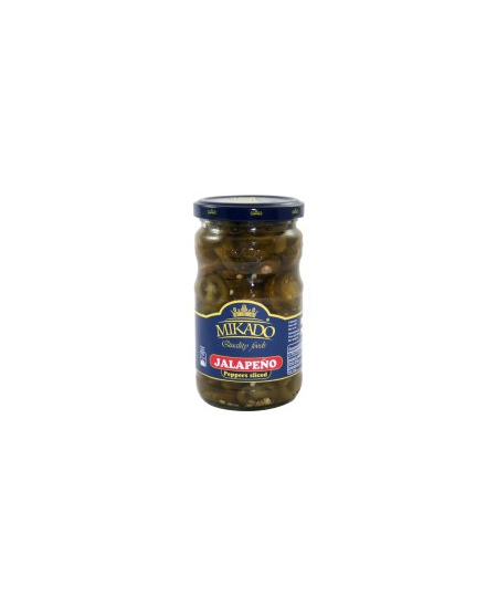 Konservuotas jalapenas MIKADO, griežinėliais, 370 g / 190 g