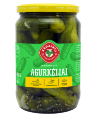 Marinuoti agurkėliai KĖDAINIŲ, 0,72/660/360 g
