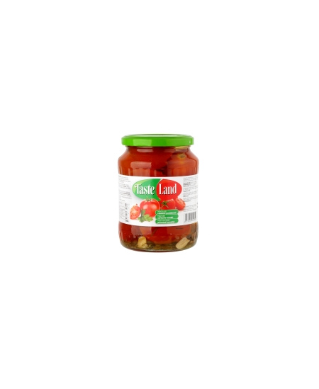 Marinuoti pomidorai TASTE LAND, raudoni, 660 g / 360 g