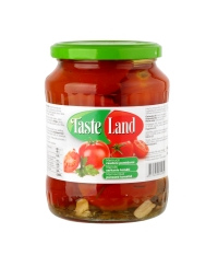 Marinuoti pomidorai TASTE LAND, raudoni, 660 g / 360 g