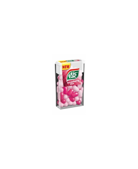 Pastilės TIC TAC, braškių skonio, 18 g