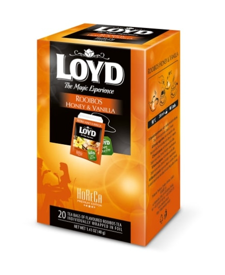 Raudonoji arbata LOYD HORECA Rooibos Honey & Vanilla, 20 x 2g