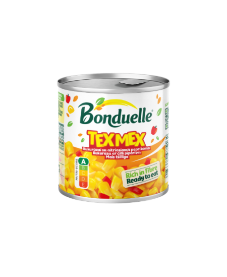 Saldžiųjų kukurūzų ir paprikų mišinys BONDUELLE, 165 g