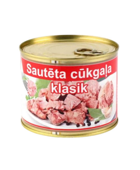 Troškintos kiaulienos konservai, 525 g