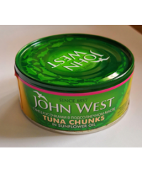 Tunų gabaliukai aliejuje, JOHN WEST, 145/95g