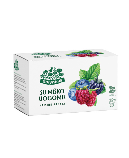 Vaisinė arbata ŽOLYNĖLIS su miško uogomis, 40 g (2 g x 20 vnt.)
