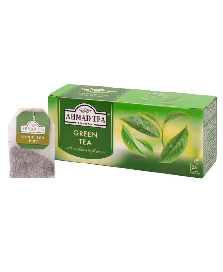 Žalioji arbata AHMAD GREEN TEA, 25 vnt. arbatos maišelių