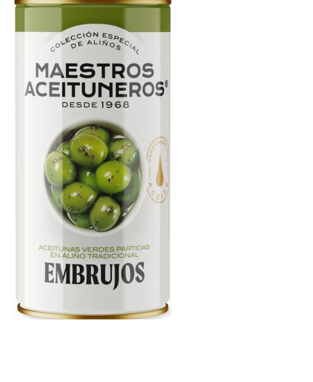 Žaliosios alyvuogės su kauliukais MAESTROS ACEITUNEROS, su aliejumi ir prieskoniais, 350 g/185 g