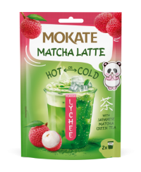 Žaliosios arbatos gėrimas MOKATE Matcha latte ličio skonio 40g