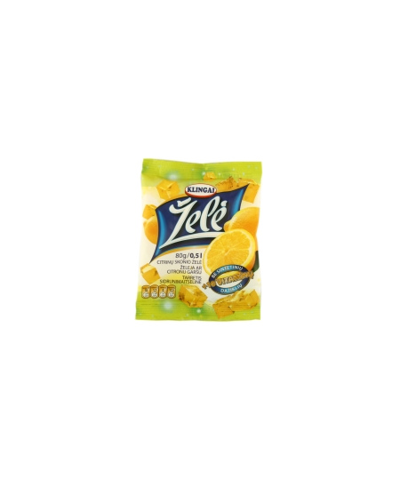 Želė KLINGAI, citrinų skonio, 80 g