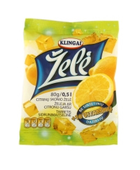 Želė KLINGAI, citrinų skonio, 80 g