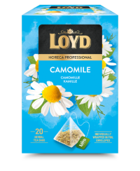 Žolelių arbatos gėrimas LOYD HORECA ramunėlių skonio, piramidė, 20 x 1,5g