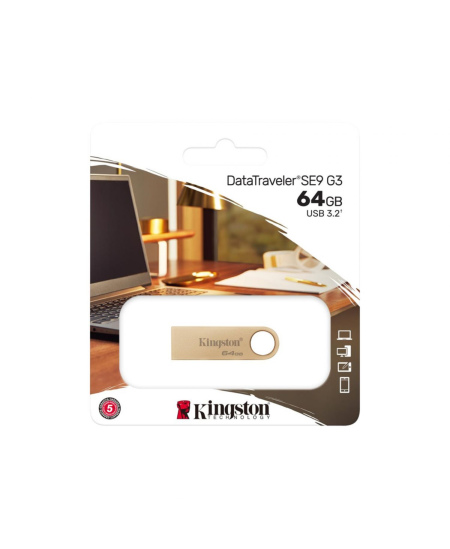 Kingston DataTraveler SE9 G3 | 64 GB | USB Type-A | Gold