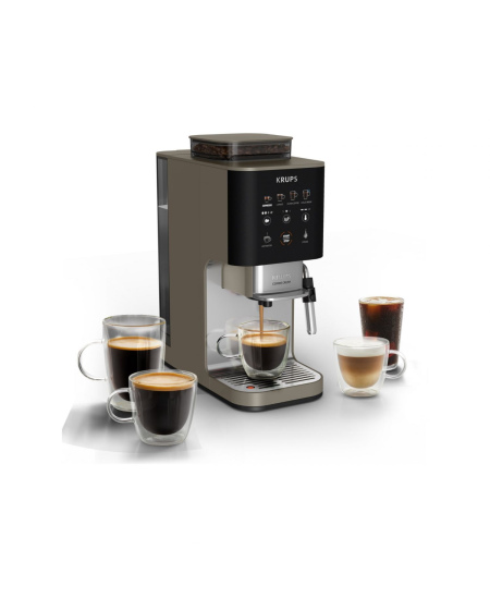 Krups | Coffee Maker | SA403BE0 Crush Experience | Pump pressure 15 bar | Built-in milk frother | Automatic | Black/Silver | 137