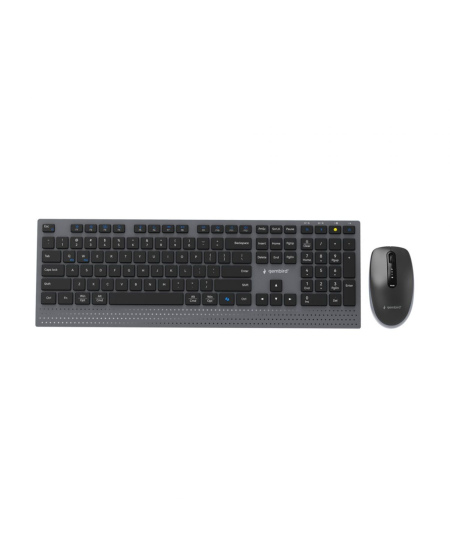Gembird KBS-WPS-02 | Keyboard and Mouse Set | Wireless | US | Bluetooth | Black