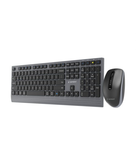 Gembird KBS-WPS-02 | Keyboard and Mouse Set | Wireless | US | Bluetooth | Black