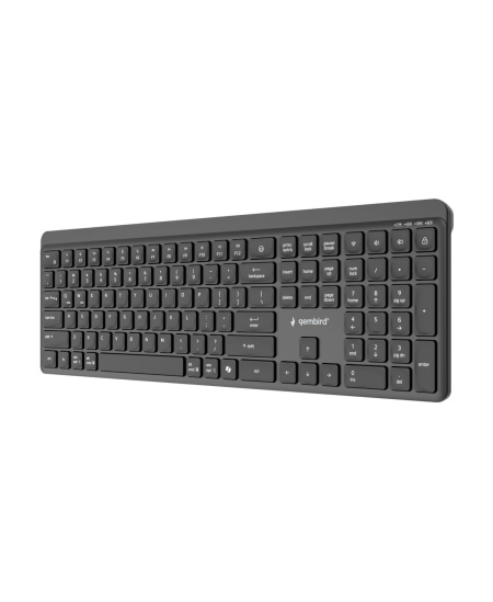 Gembird KB-WPS-03 | Keyboard | Wireless | US | Bluetooth | Black
