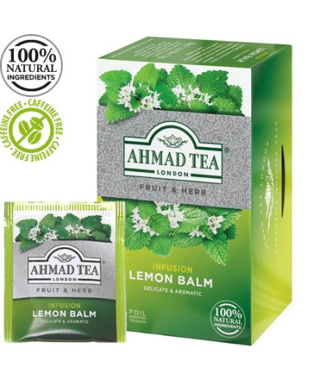 Ahmad Tea Natūrali arbata ''Lemon Balm (melisa)'', 20 folijos pakelių