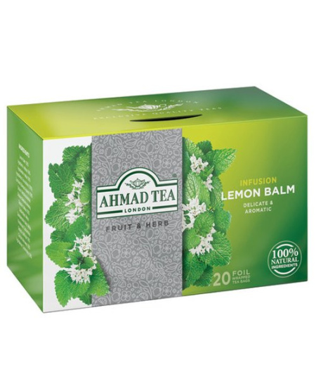 Ahmad Tea Natūrali arbata ''Lemon Balm (melisa)'', 20 folijos pakelių