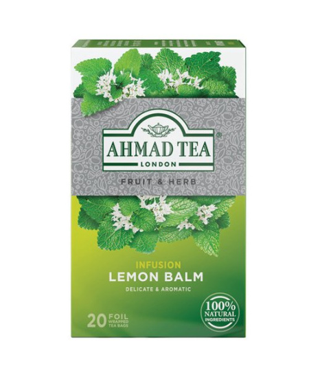 Ahmad Tea Natūrali arbata ''Lemon Balm (melisa)'', 20 folijos pakelių