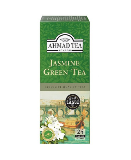 Ahmad Tea Žalioji jazminų arbata, maišeliuose, 25 vnt.