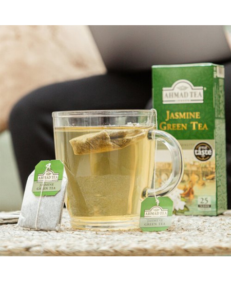 Ahmad Tea Žalioji jazminų arbata, maišeliuose, 25 vnt.