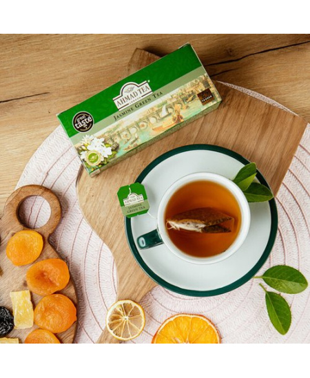 Ahmad Tea Žalioji jazminų arbata, maišeliuose, 25 vnt.