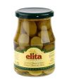 Alyvuogės ELITA, žaliosios, su kauliukais, L dydis, 370 g/ 190 g