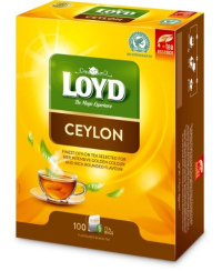 Aromatizuota juodoji arbata LOYD Ceylon,  100 x 2g
