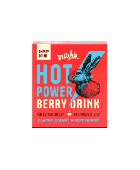Energinė juodųjų serbentų ir pipirmėčių tyrė MASHIE HOT POWER, 40 ml x 2 vnt