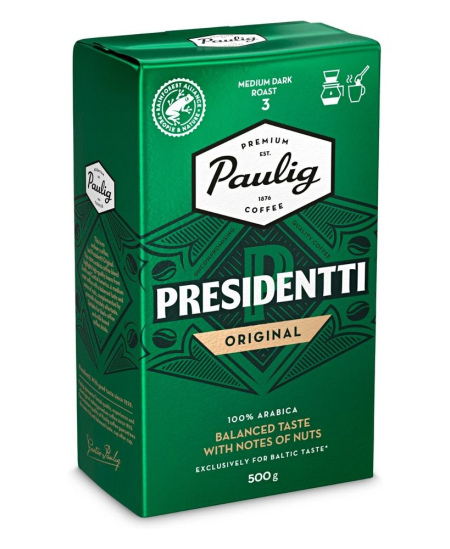 Malta kava PAULIG Presidentti Original, 500 g