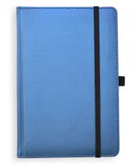 Kalendorius - užrašinė  UNIVERSAL BLACK EDITION, PU, A5, be datų, mėlyna