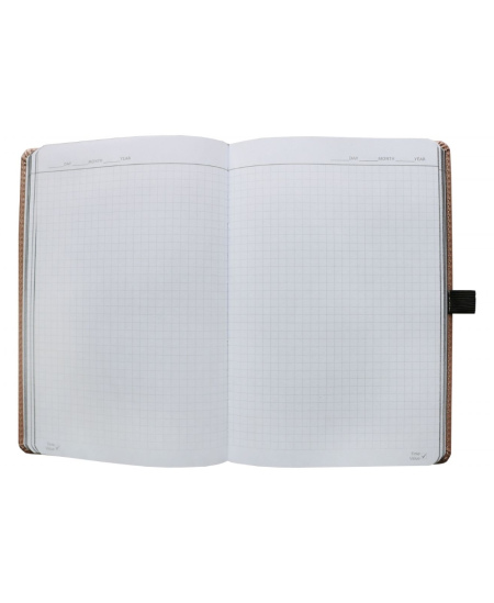Darbo kalendorius UNIVERSAL Black Edition, A5, PU, be datų, mėlynos spalvos