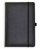 Darbo kalendorius UNIVERSAL Black Edition, A5, PU, be datų, juodos spalvos