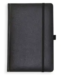 Kalendorius - užrašinė  UNIVERSAL BLACK EDITION, PU, A5, be datų, juoda